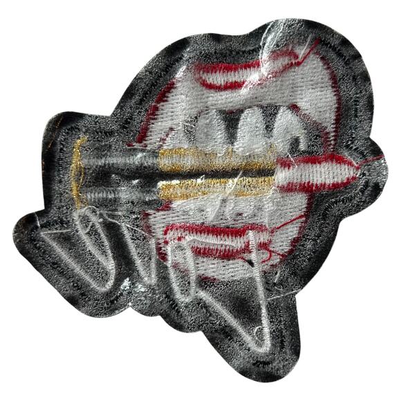 Love Lips Lipstick Iron On Patch - Picture 3 of 3